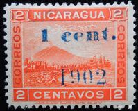 [Momotombo Mountain Stamps of 1900 Surcharged, Scrivi Q24]