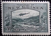 [Plane over Bulolo Goldfield - New Design, type J6]