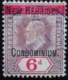 [Fiji Islands Postage Stamps Overprinted "NEW HEBRIDES - CONDOMINIUM", type A4]