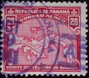 [Airmail - Map of Panama, type BY1]