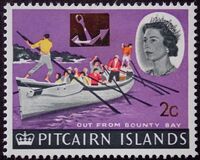 [Decimal Currency - Issues of 1964 Overprinted "Bounty" Anchor and Value Surcharged, type BV]