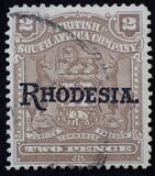[Overprinted "RHODESIA.", type K10]