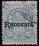 [Overprinted "RHODESIA.", type L7]