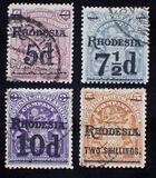 [Overprinted "RHODESIA." & Surcharged, Tipi K15]