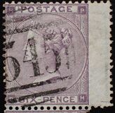 [Queen Victoria - Small White Control Letters in Corners, Tipe M]