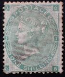 [Queen Victoria - Small White Control Letters in Corners, Tipe O]