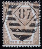 [Queen Victoria - White Control Numbers in Corners, type U]