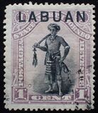 [North Borneo Stamps Overprinted "LABUAN", Tüüp J]