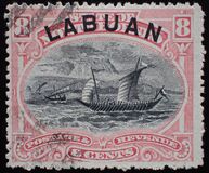 [North Borneo Stamps Overprinted "LABUAN", Tüüp J5]