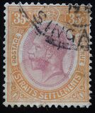 [King George V - Stripped Paper, Tipo AQ4]