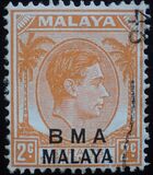 [Straits Settlements Postage Stamps Overprinted "B M A MALAYA" in Black or Red Colour, type A1]