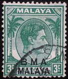 [Straits Settlements Postage Stamps Overprinted "B M A MALAYA" in Black or Red Colour, type A2]