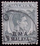 [Straits Settlements Postage Stamps Overprinted "B M A MALAYA" in Black or Red Colour, type A4]