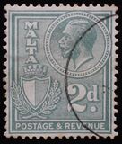 [Re Ġorġ V u arma ta' Malta u Sett Definittiv - iskritti POSTAGE & REVENUE, Tip X14]