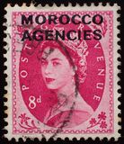 [Great Britain Postage Stamps Overprinted "MOROCCO AGENCIES", type S8]