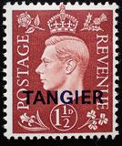 [King George VI - Great Britain Postage Stamps Overprinted "TANGIER", type F2]