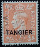 [King George VI - Great Britain Postage Stamps Overprinted "TANGIER", tip L]