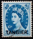 [Queen Elizabeth II - Great Britain Postage Stamps Overprinted "TANGIER", 類型 P12]