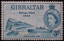 [Overprinted "ROYAL VISIT 1954", tyyppi AV]