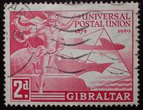 [The 75th Anniversary of the Universal Postal Union, प्रकार AB]