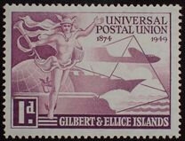 [The 75th Anniversary of U.P.U., tipo V]