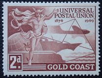 [The 75th Anniversary of Universal Postal Union, 類型 AH]
