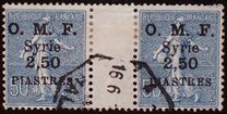 [Sellos de Francia sobrecargados y con la impresión "O.M.F. - Syrie"., tipo M4]