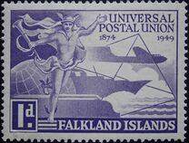 [The 75th Anniversary of UPU, type AL]