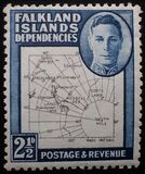 [King George VI - Map of Falkland Islands, סוג A6]