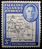 [King George VI - Map of Falkland Islands, סוג A7]