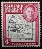 [King George VI - Map of Falkland Islands, סוג A9]