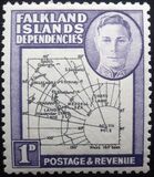 [King George VI - Map of Falkland Islands, סוג A2]