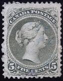 [Queen Victoria - Size: 20 x 24mm, tegund E]