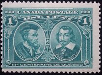 [The 300th Anniversary of the Founding of Quebec, tip W]