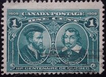 [The 300th Anniversary of the Founding of Quebec, tip W]