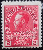 [King George V in Admiral Uniform Overprinted "War Tax", type AL1]