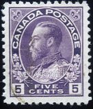 [King George V in Admiral Uniform - New Colors and Values, type AD12]