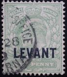 [Great Britain Postage Stamps Overprinted "LEVANT" - Ordinary or Coated Paper, Tip F]