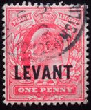 [Great Britain Postage Stamps Overprinted "LEVANT" - Ordinary or Coated Paper, Tip F1]