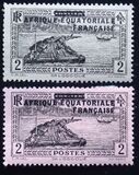 [Postage Stamps from Gabon Overprinted, type A1]
