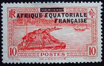 [Postage Stamps from Gabon Overprinted, type A4]