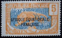 [Issues of 1907-1922 Overprinted "AFRIQUE EQUATORIALE FRANCAISE", tegund F3]