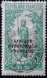 [Issues of 1907-1922 Overprinted "AFRIQUE EQUATORIALE FRANCAISE", tegund F7]