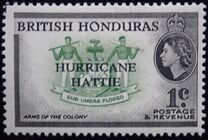 [As No. 141, 146, 148 & 149, Overprinted  HURRICANE/HATTIE, տեսակ BR]