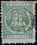 [Sailing Ship "Sandbach" - Inscription "B.GUIANA", type H4]