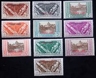 [French Oceania Postage Stamps Overprinted "FRANCE LIBRE", type AP]