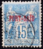 [French Postage Stamps Overprinted "PORT SAID", type A8]