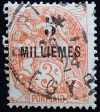 [Postage Stamps of 1902-1903 Surcharged "MILLIÈMES" in Paris, type I3]