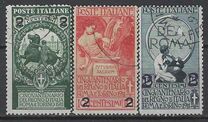 [Overprint - The 50th Anniversary of the Italian State 1911, tip AZ]
