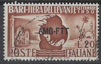 [Levant Fair, Bari - Italy Postage Stamp Overprinted "AMG-FTT", סוג AJ]